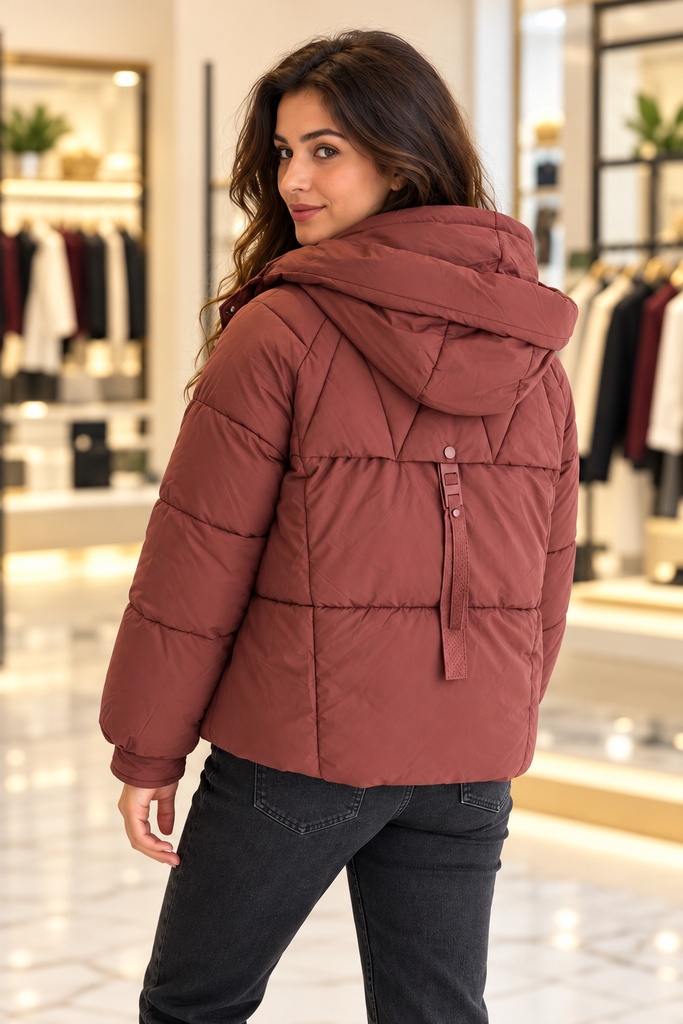 Kapüşonlu Şişme Mont 3